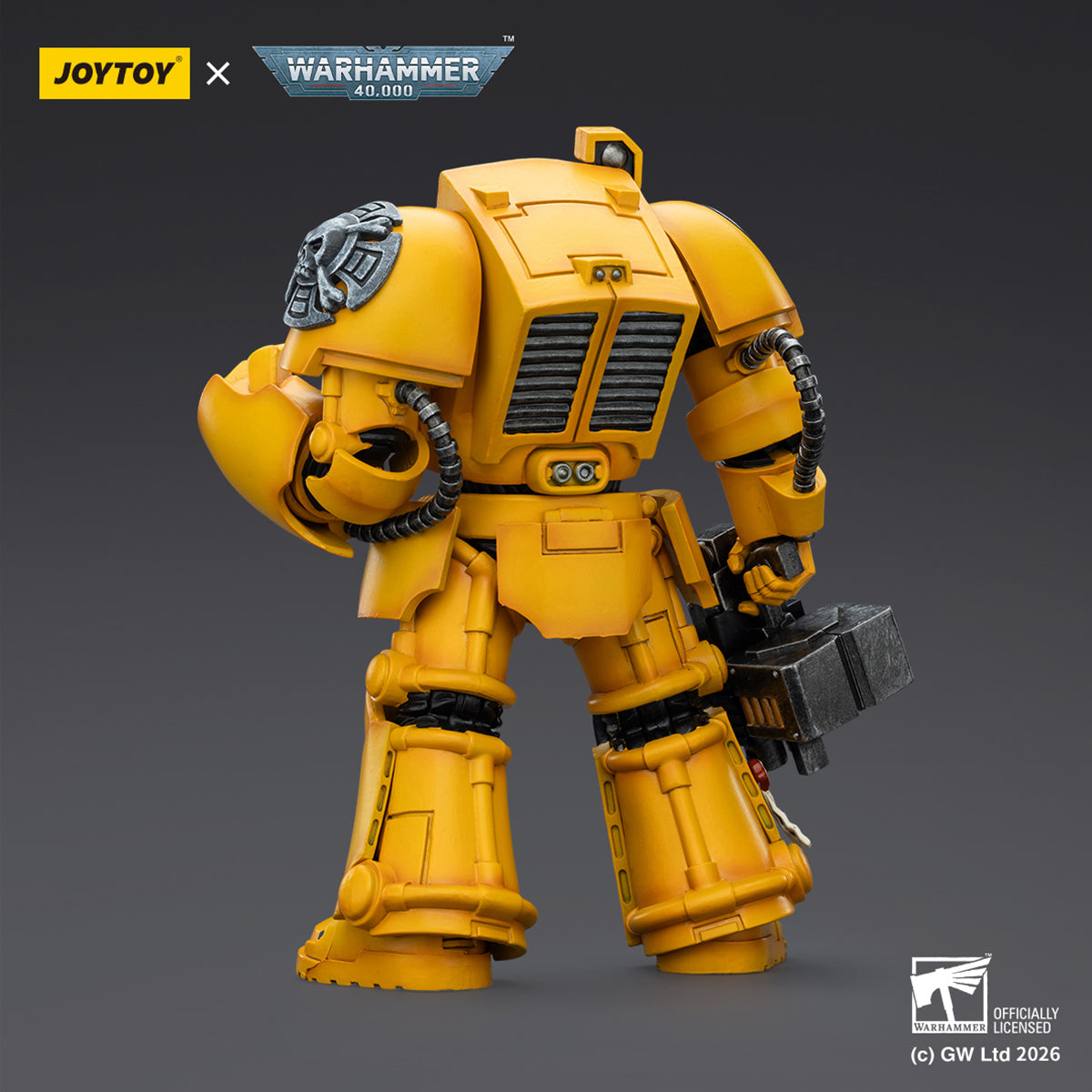 JOYTOY Warhammer 40,000 Imperial Fists Terminator with Power Fist and Assault Cannon & with Power Fist and Storm Bolter & with Power Sword and Storm Bolter Action Figure