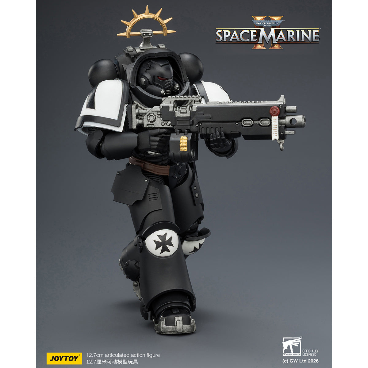 JOYTOY Warhammer 40,000: Space Marine 2 Heavy Intercessor with Heavy Bolt Rifle and Bolt Pistol (Game Edition) 1/18 Scale Action Figure