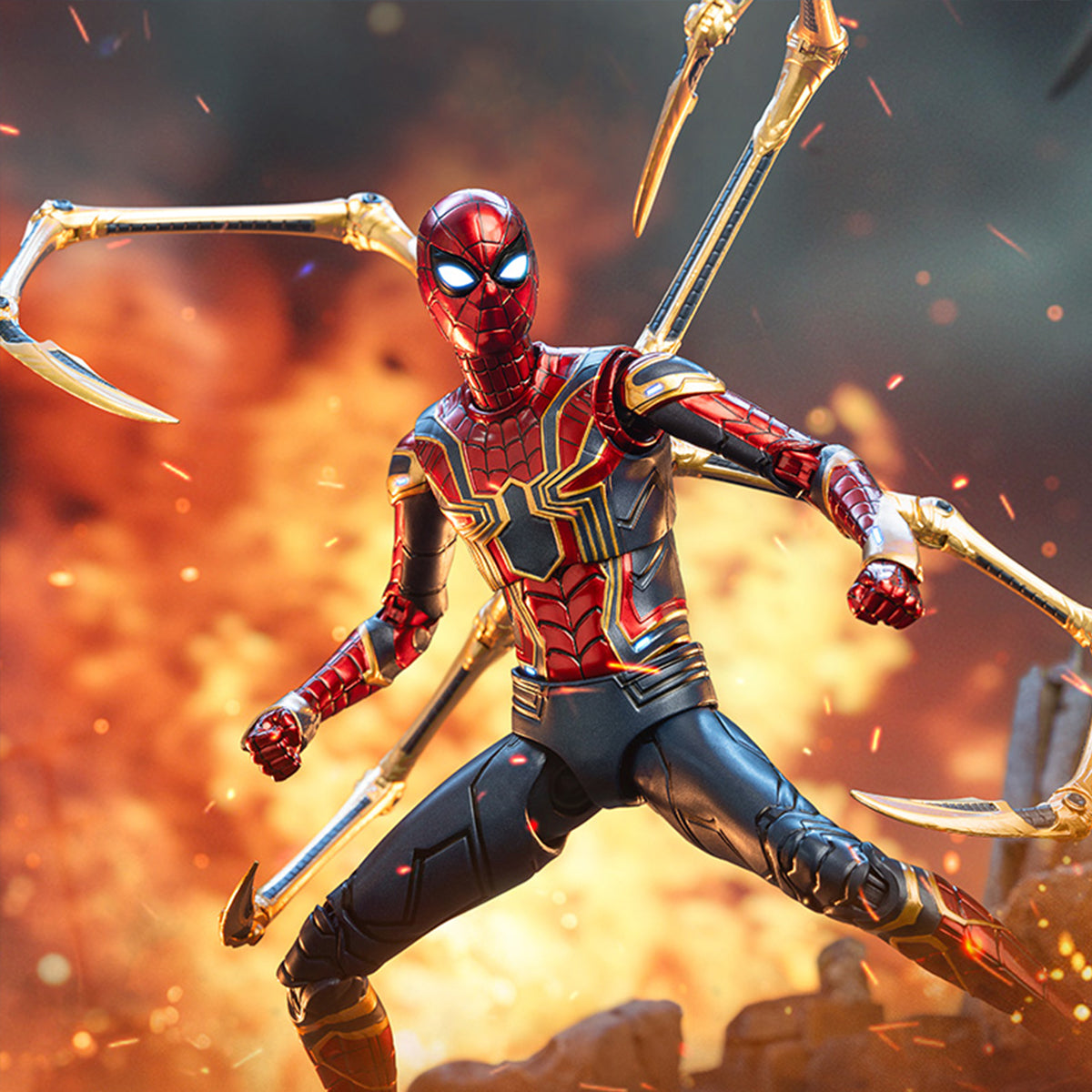 Figura de acción completa de ZD Toys: Iron Spider 2.0