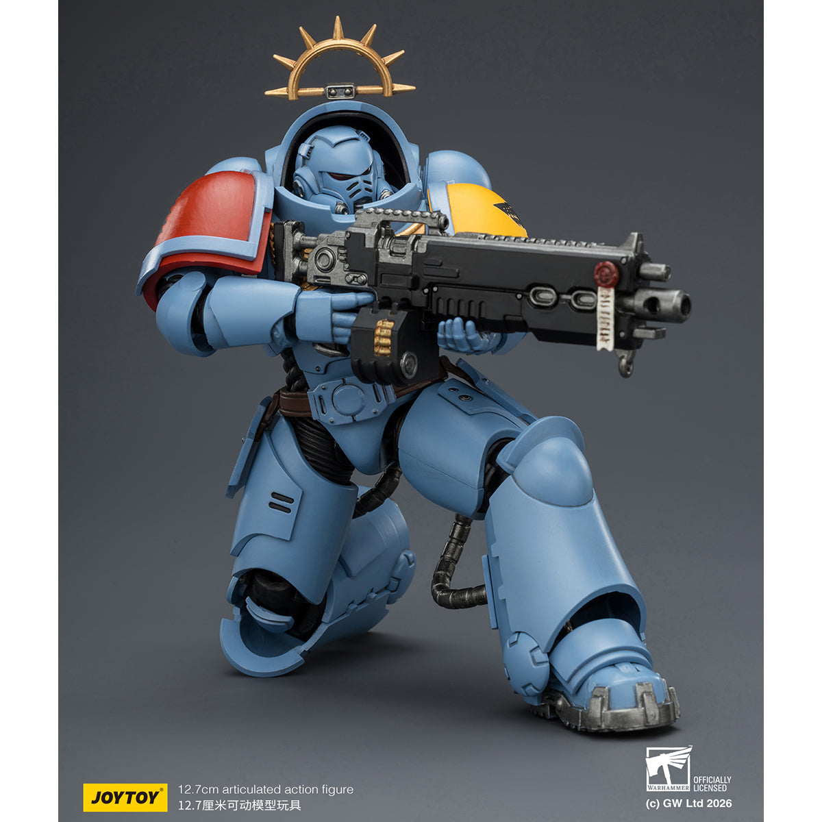 JOYTOY Warhammer 40,000: Space Marine 2 Heavy Intercessor with Heavy Bolt Rifle and Bolt Pistol (Game Edition) 1/18 Scale Action Figure