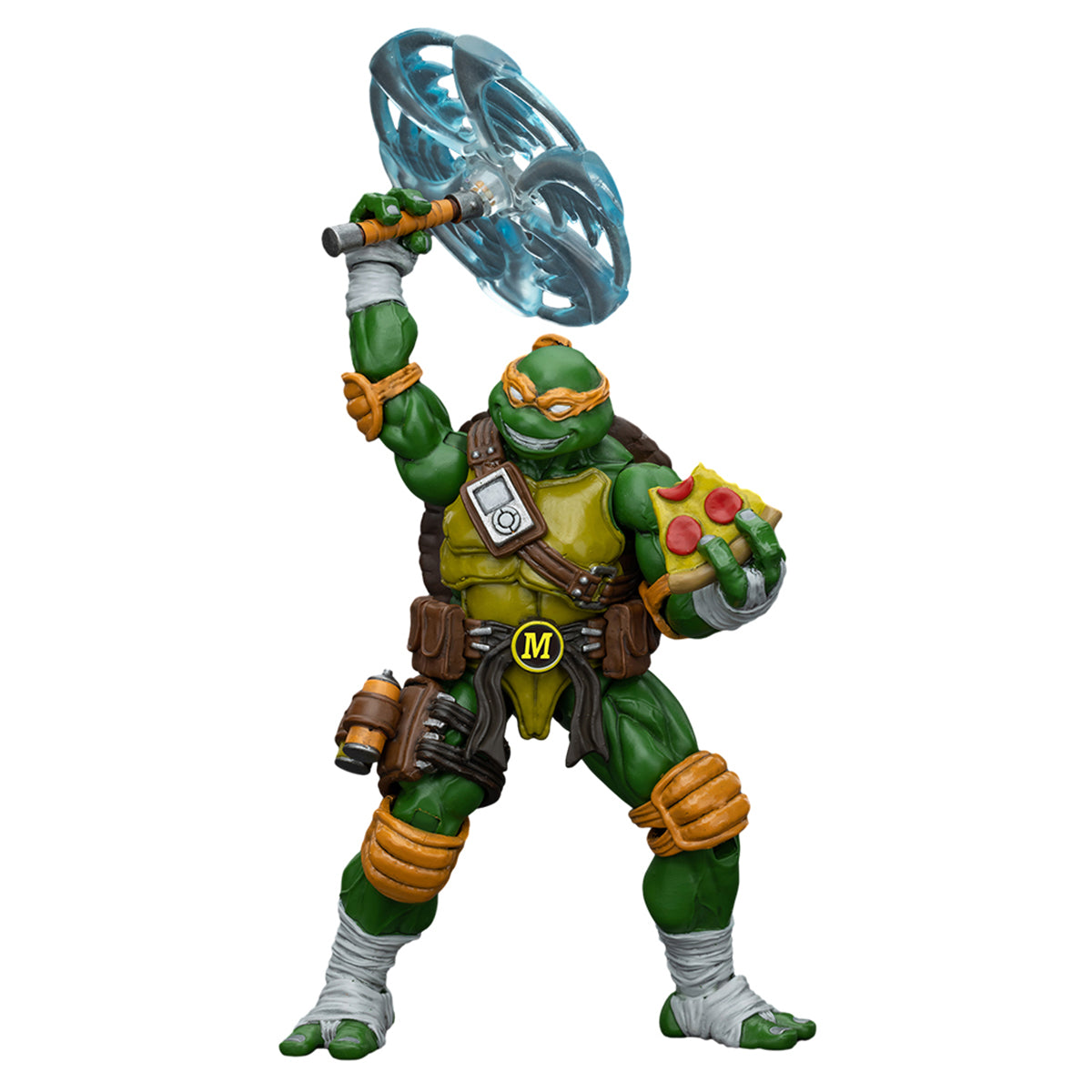 Serie TMNT de JOYTOY: Tortugas Ninja Adolescentes Mutantes - Figuras de acción de Michelangelo a escala 1:18