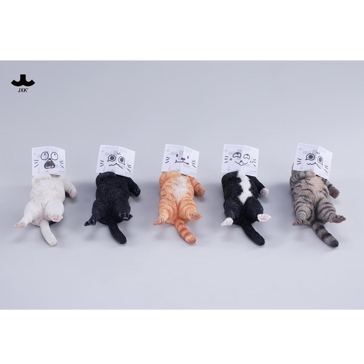 JXK, Lazybones Cat, Static Animal Figurine