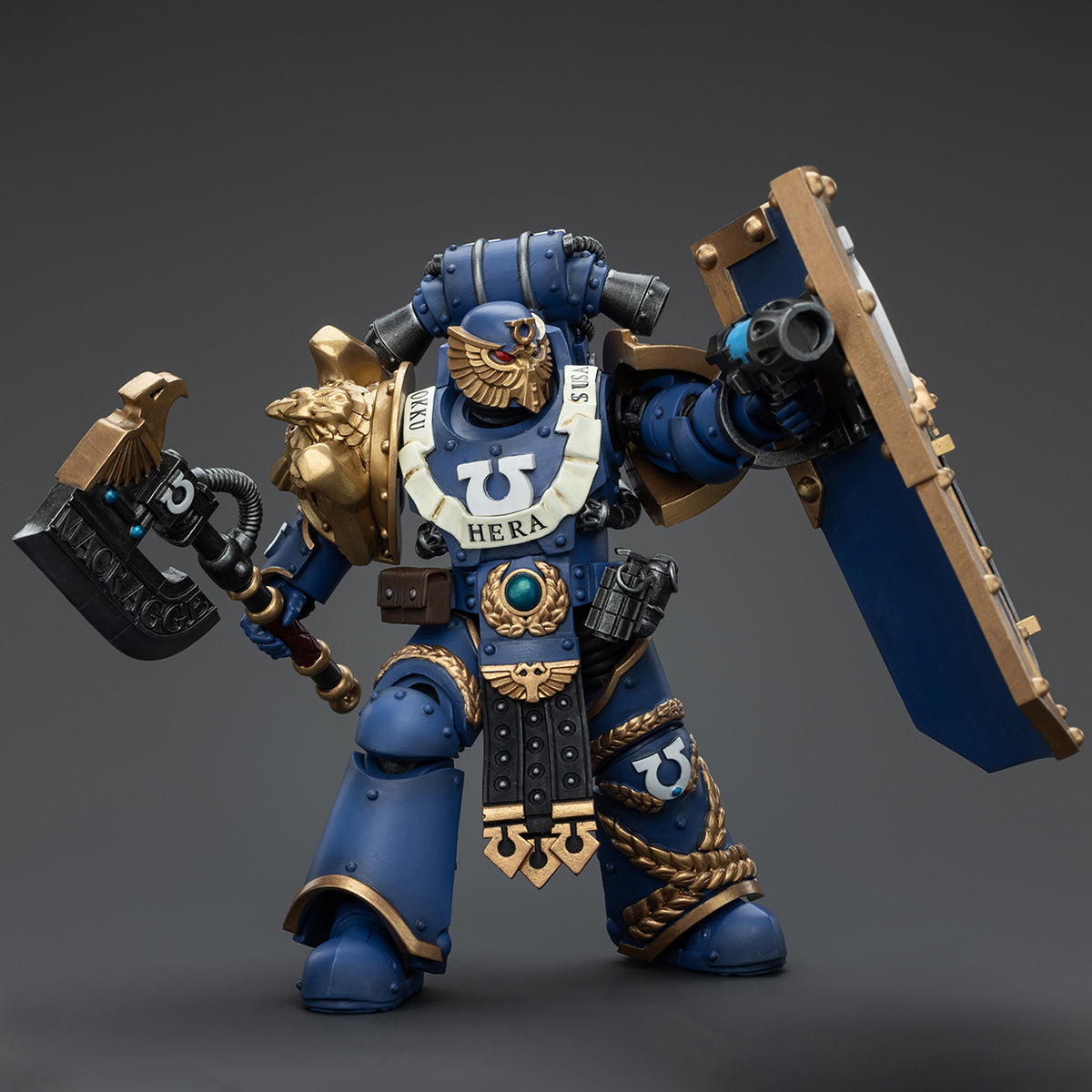 Figura de acción JOYTOY Warhammer La Herejía de Horus Ultramarines Invictarus Suzerain Squad Suzerain 3