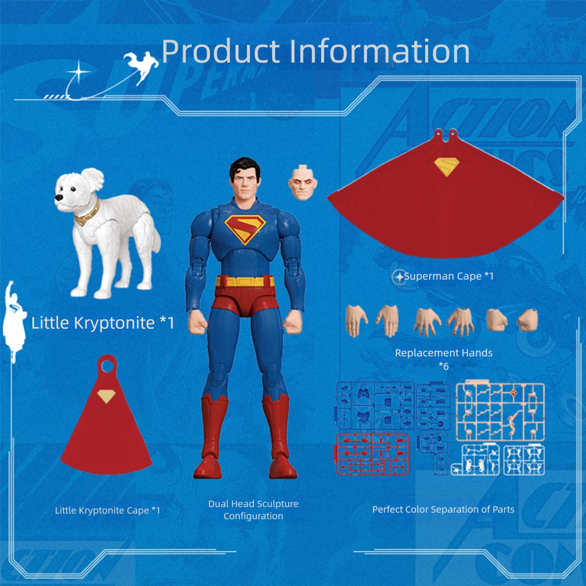 BLOKEES Champion Class DC Series Heros Superman Assembly Model Kit