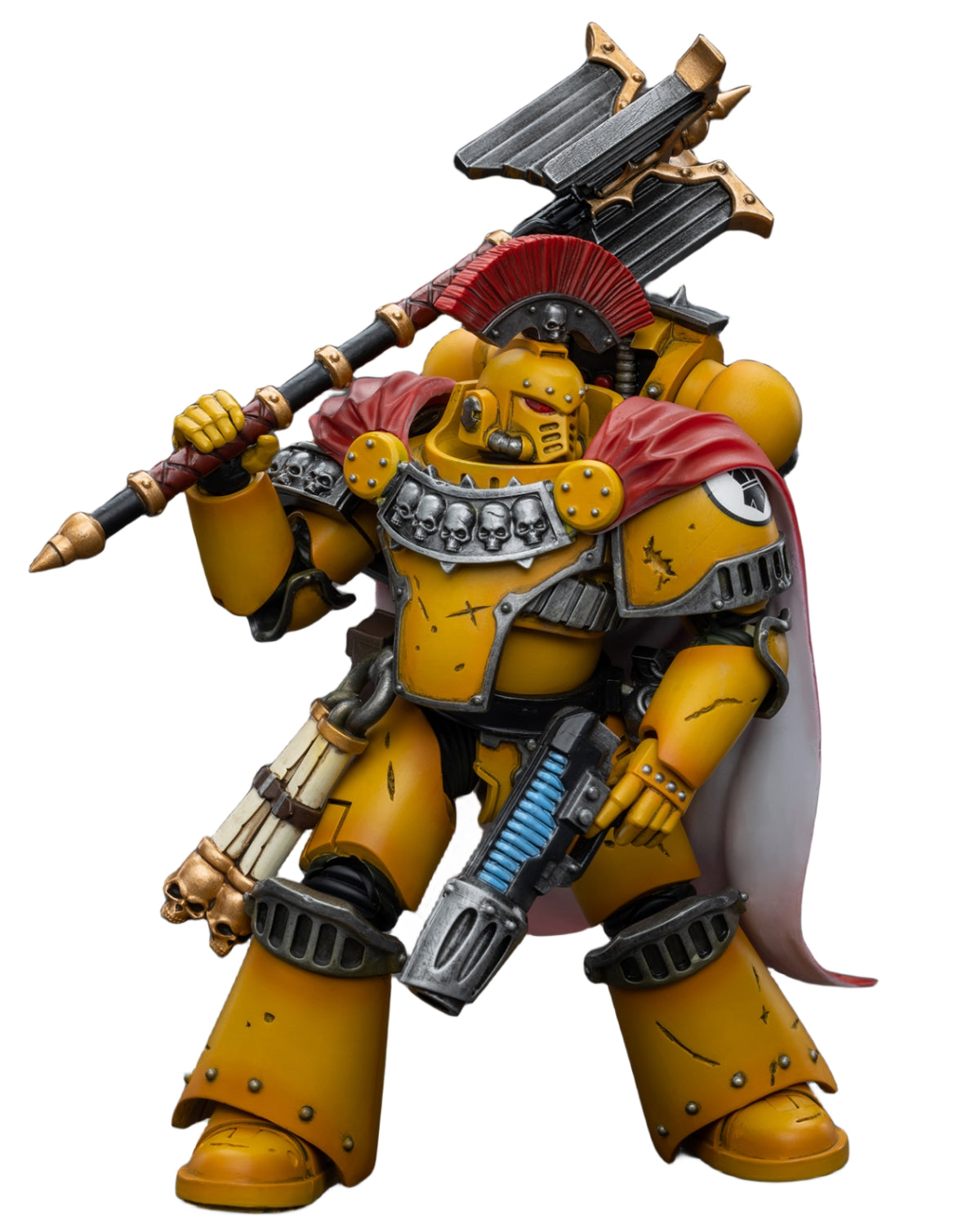 Figurine de collection JoyToy 40K : Imperial Fists, aumônier de la Légion, consul, échelle 1:18, JT9039