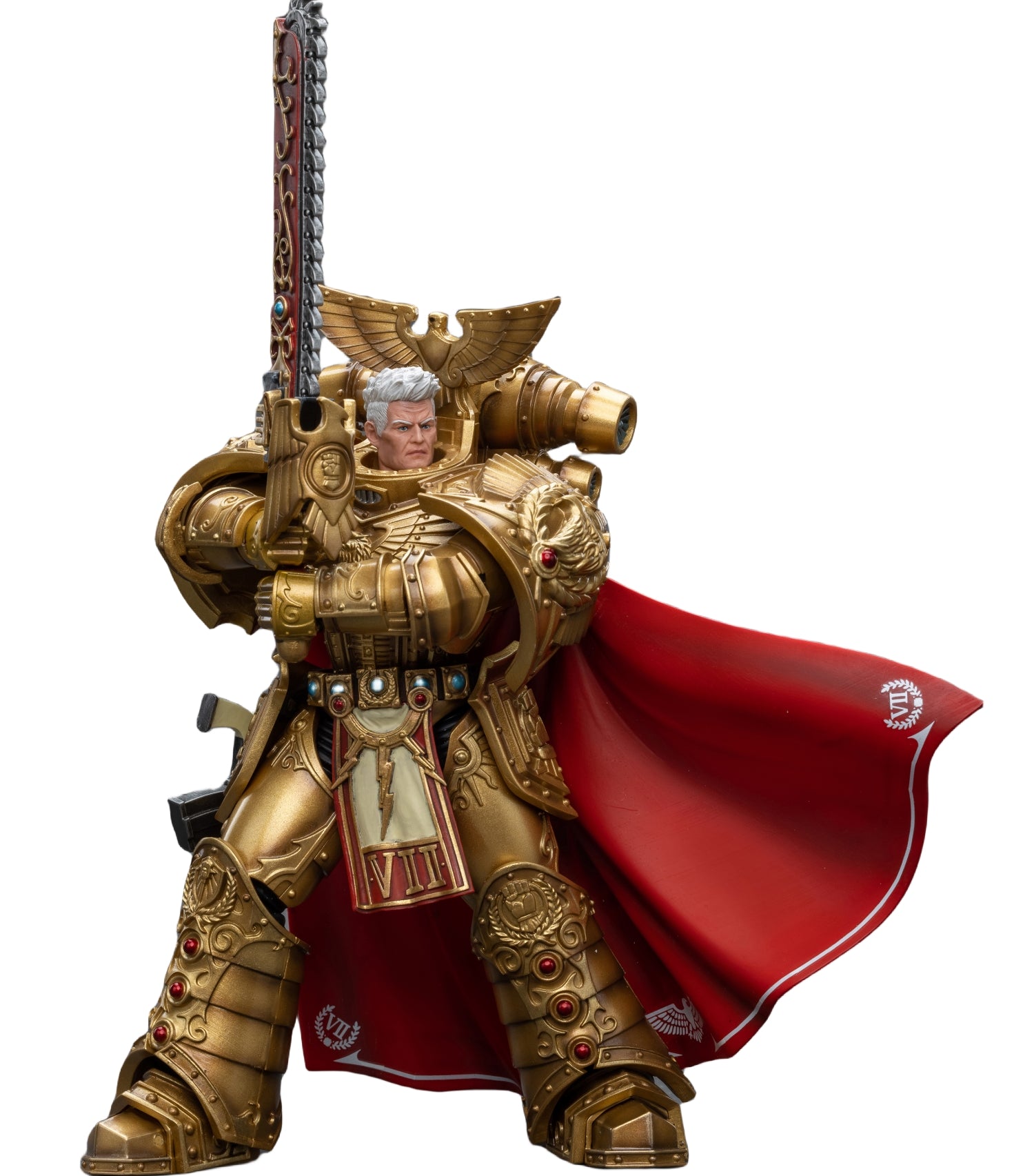 Figurine de collection JoyToy Warhammer The Horus Heresy : Figurines d'action Imperial Fists Rogal Thorn, Primarque de la VIIe Légion