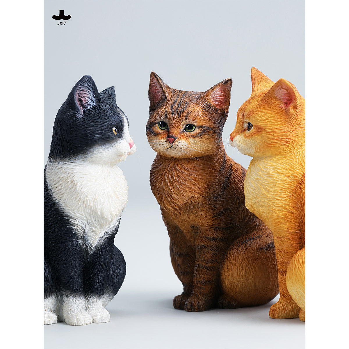 JXK JXK352 Well-behaved Sitting Cat 1/6 Scale Resin Animal Figurine