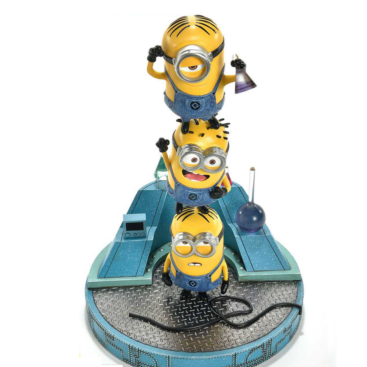 Prime 1 Studio, Minions Trio with Laboratory Base, Statue Figurine
