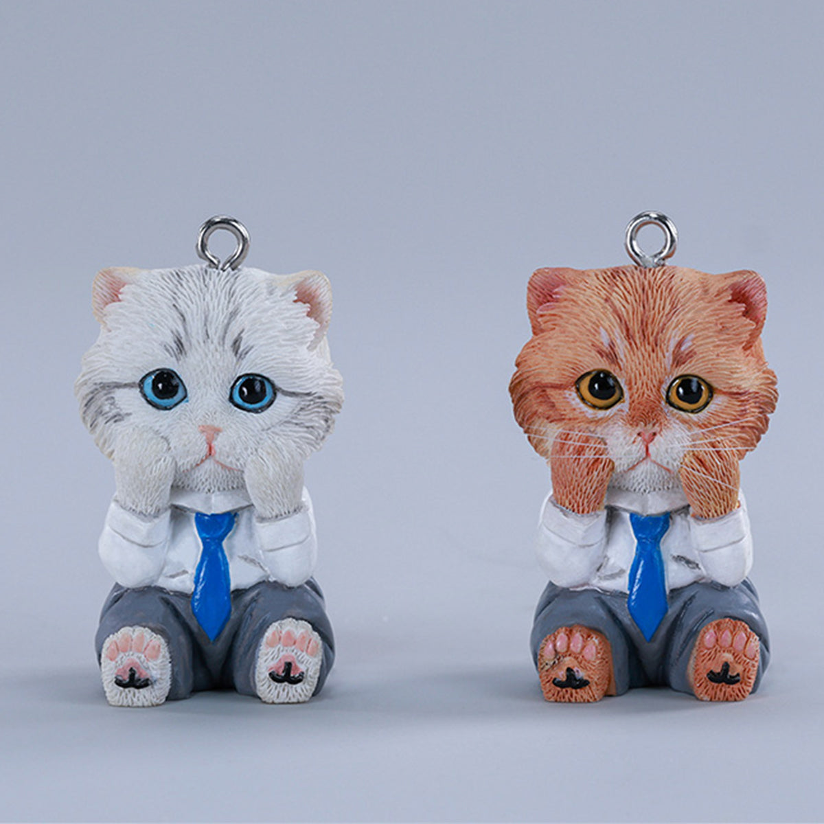 JXK&small, Drowsy Mew, Static Cat Animal Figurine