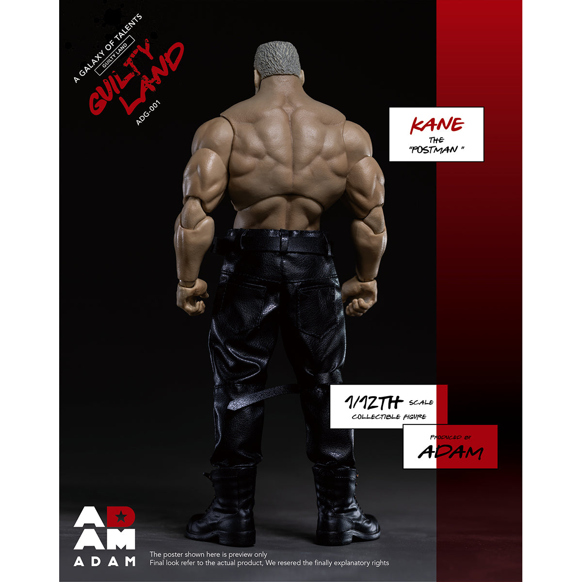 ADAM Guilty Land - Kane The Postman 1/12 Scale Action Figure