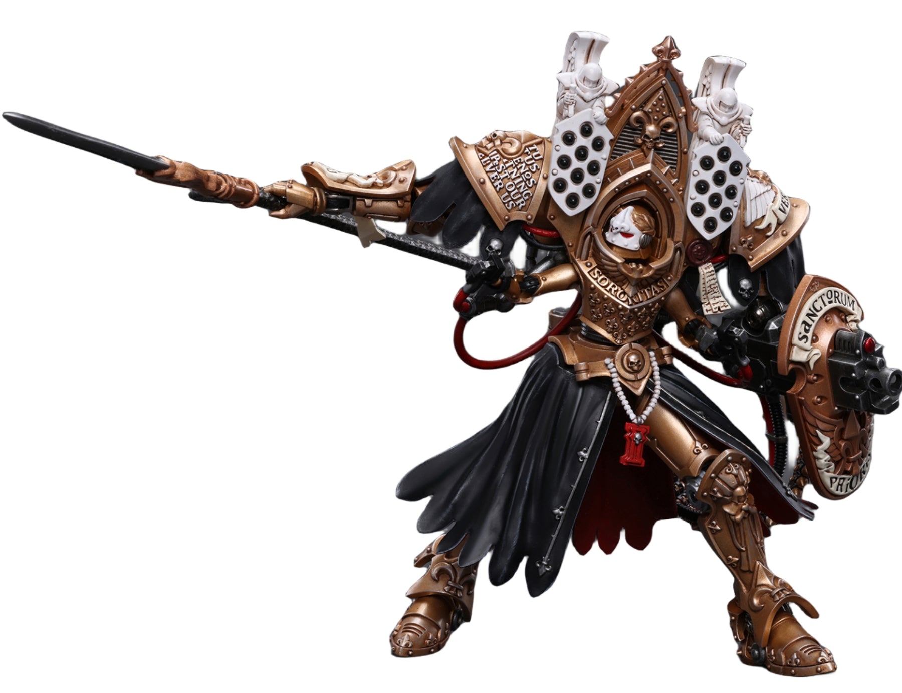 JoyToy Warhammer 40K : Figurines d'action Adepta Sororitas Abbesse Sanctorum Morvenn Vahl