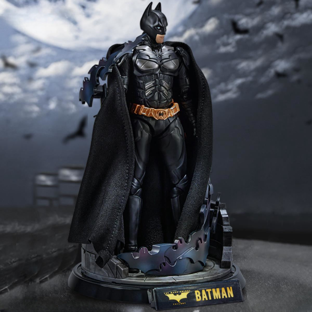 Ensemble complet Fondjoy : Bat Man avec support, édition Deluxe, figurine miniature à l'échelle 1:9