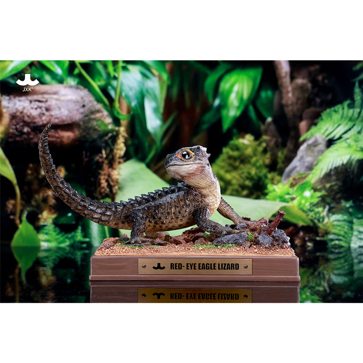 JXK Tribolonotus Gracilis Static Expertly Hand-Painted Lifelike Animal Figurine