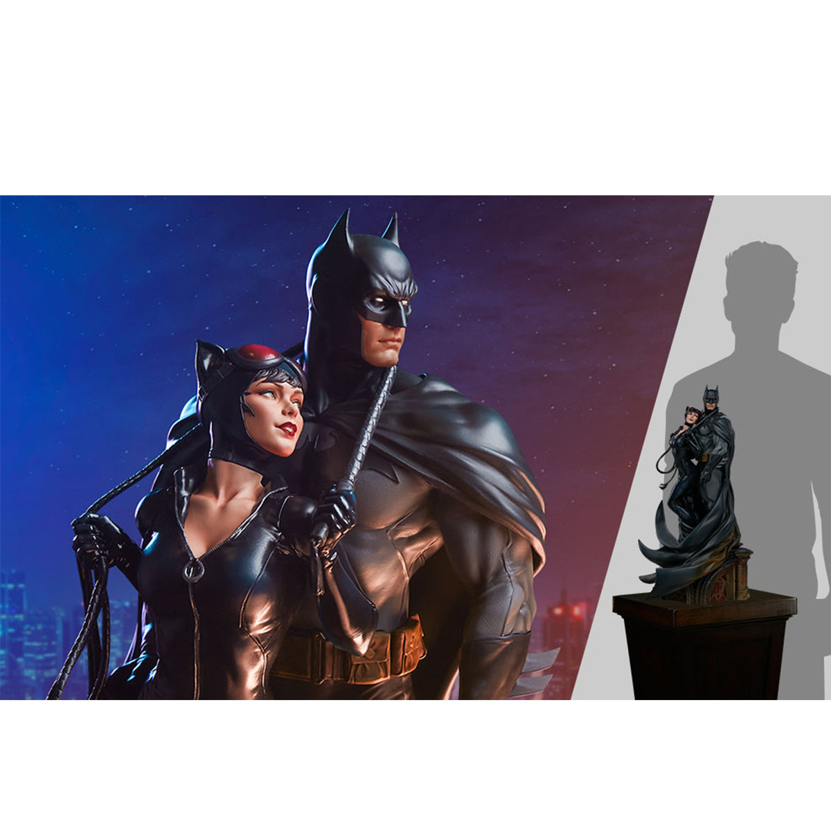 Sideshow, Batman and Cat Girl, 20-inch Statue Figurine