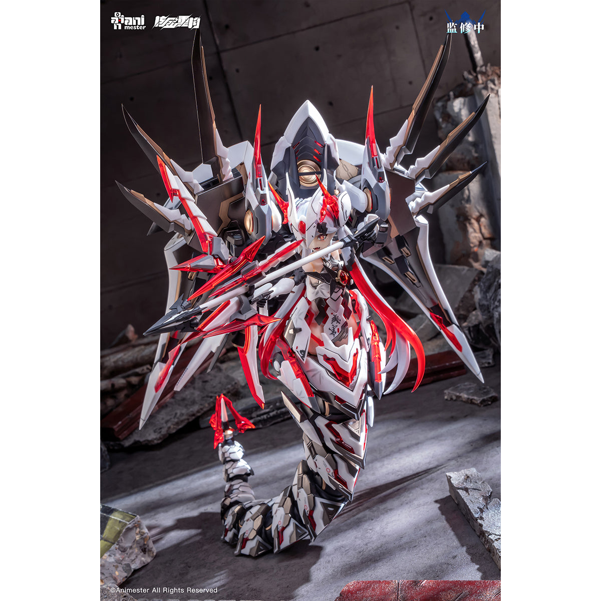Nuclear Gold Reconstruction Polaris Star·White Polaris Star White Snake Mechagirl Kit 1/12 Scale Model Kit