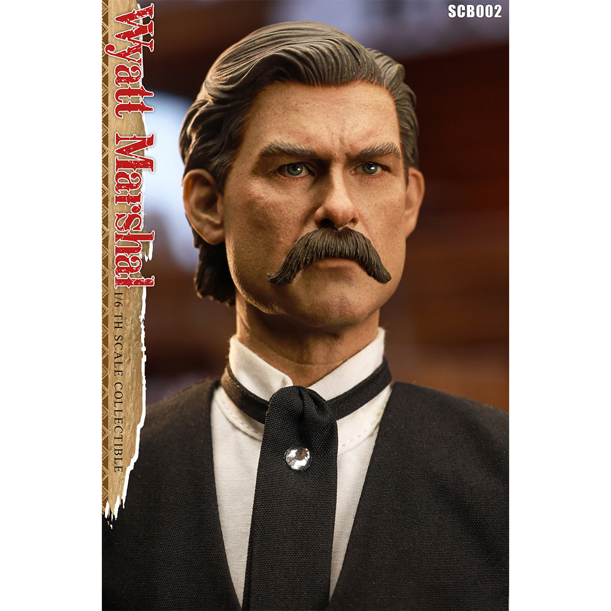 SNAKE TOYS Western Cowboy Tombstone Wyatt Marshal Deluxe Edition Double Head Sculpt Action Figure