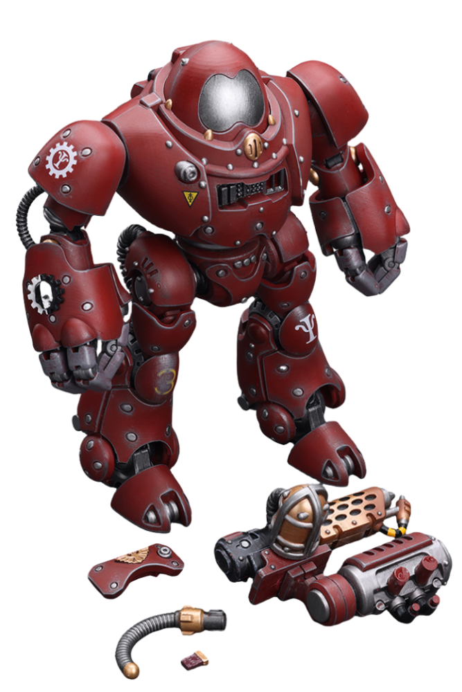 JoyToy Warhammer 40K Figurine à collectionner : Adeptus Mechanicus Kastelan Robot avec combustion incendiaire à l'échelle 1:18