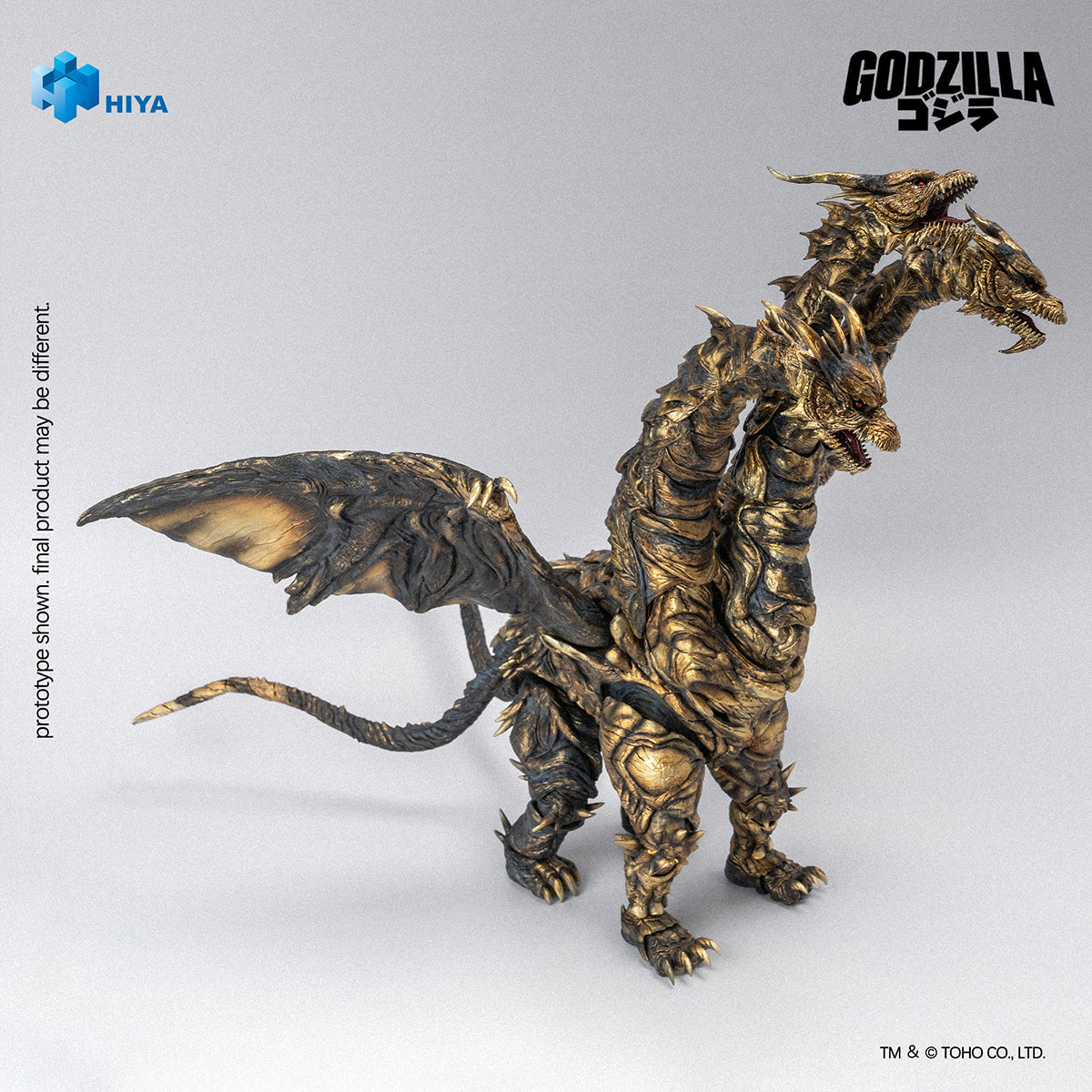 HIYA Exquisite Basic Series Keizer Ghidorah from Godzilla: Final Wars (2004) EBG0290 Action Figure