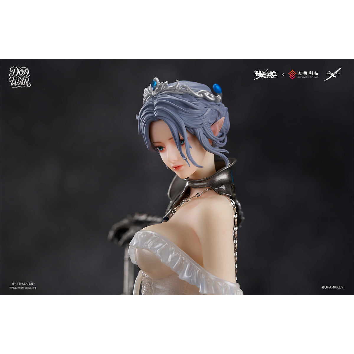 TEKULA, Ghost Blade Wlop Haifeng Smoke War God, Art Anime Statue