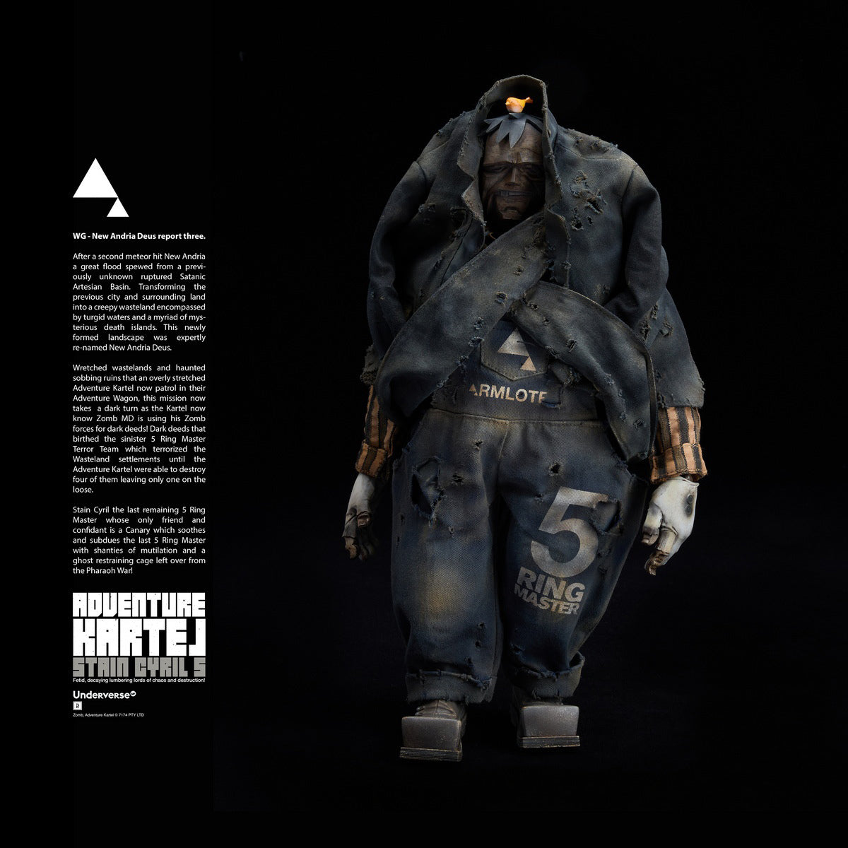 Underverse Stain Cyril Fat Zombie AK Series 1/6 Scale Action Figure