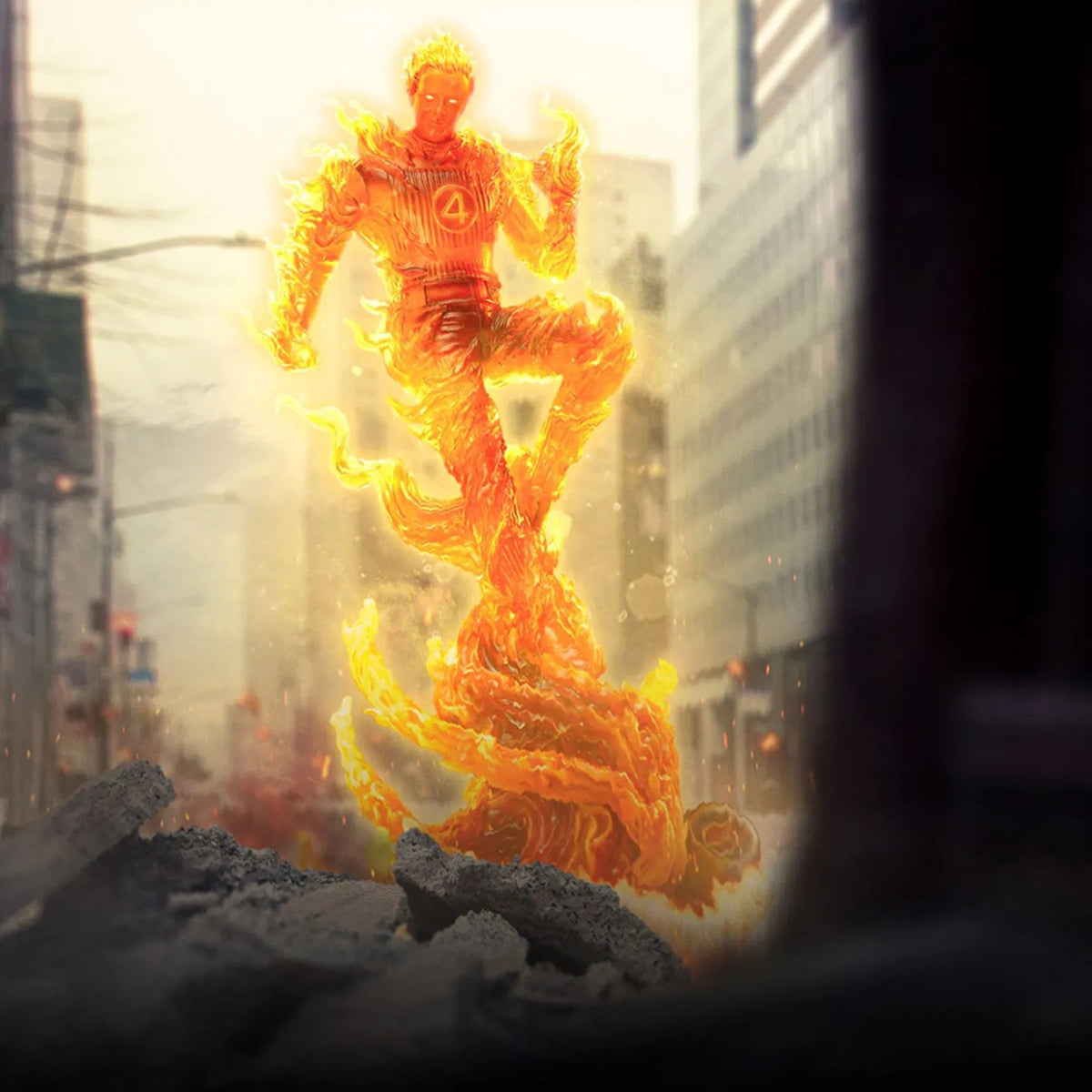 Iron Studios The Fantastic Four: First Steps - Mister Fantastic & Invisible Woman & Thing & Human Torch Art Statue