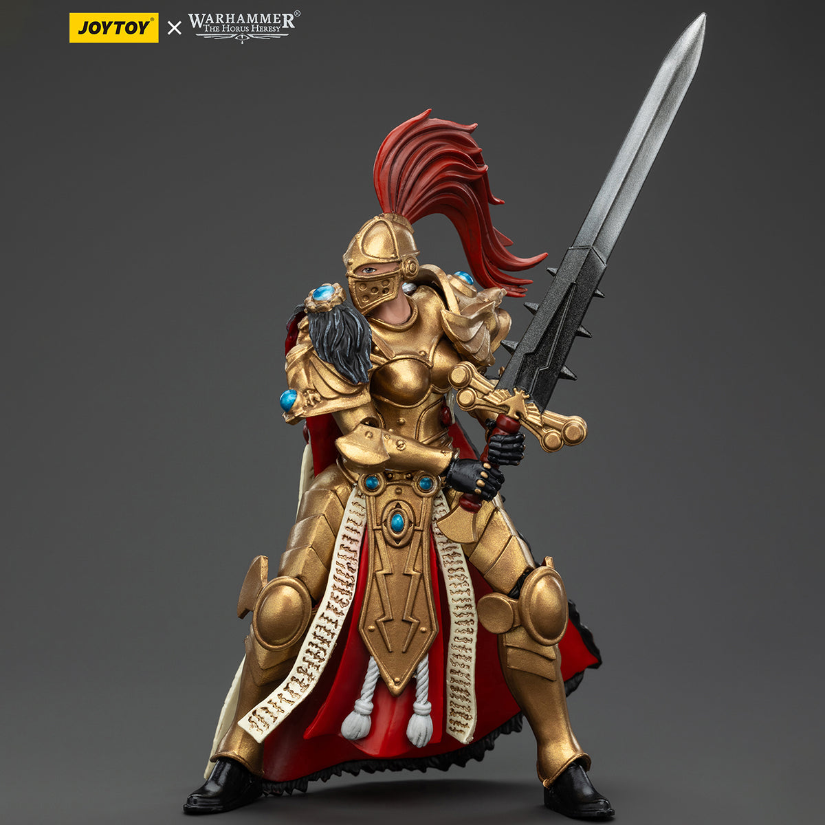 JOYTOY JT00850 Sisters of Silence White Falcons Vigilator Cadre Vigilator Mistress Warhammer 1/18 Scale Action Figures