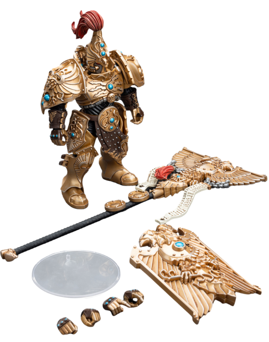 JoyToy 40K : Figurines d'action Adeptus Custodes Vexilus Praetor (Vexilus Praetor)