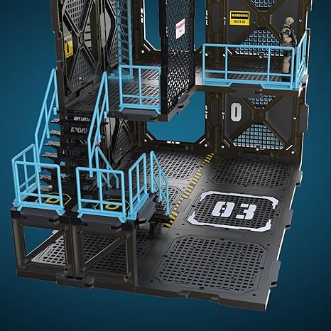 Accesorio para figura de acción FreshRetro a escala 1/18: Set de construcción de dioramas, Fortificaciones: Modelo para figura coleccionable en miniatura SIB03