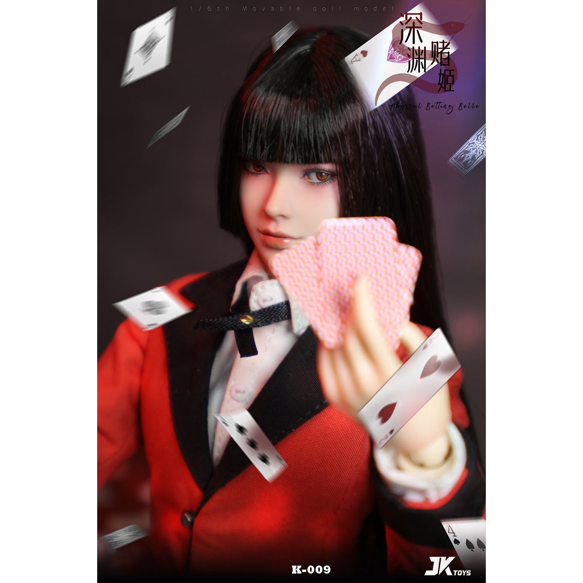 JKTOYS, Abyssal Betting Belle Yumeko Cosplay, 1/6 Scale Action Figure