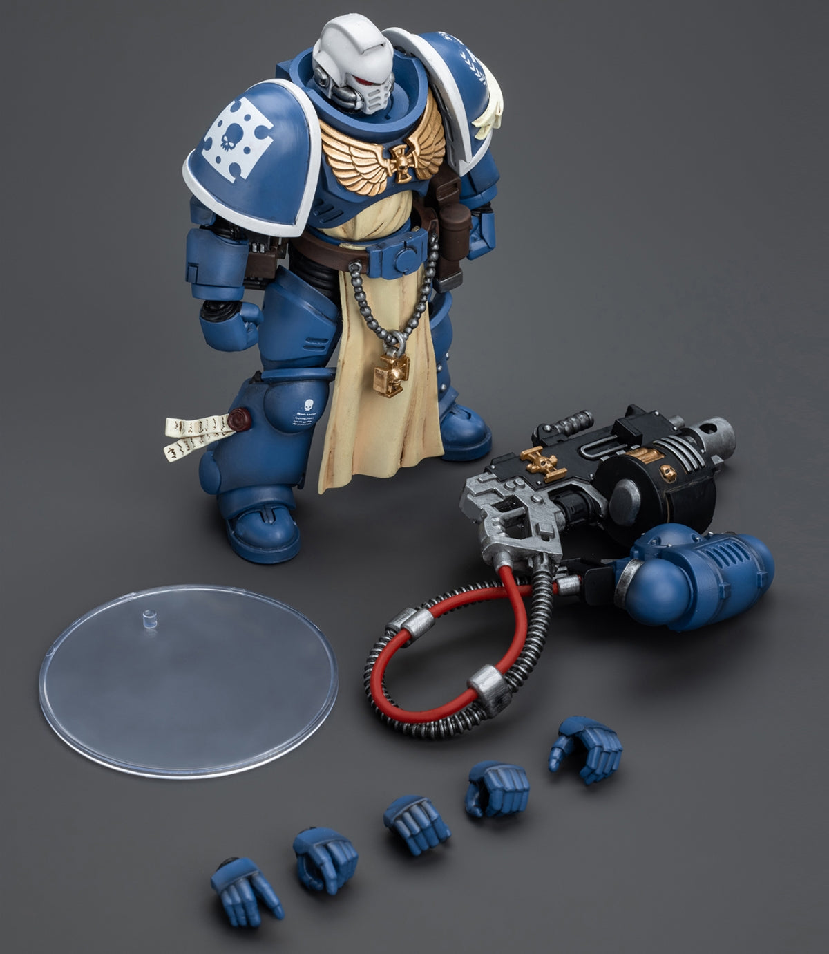 JOYTOY Ultramarines Sternguard Veteran with Heavy Bolter JT9848 Warhammer 40K 1/18 Scale Action Figure