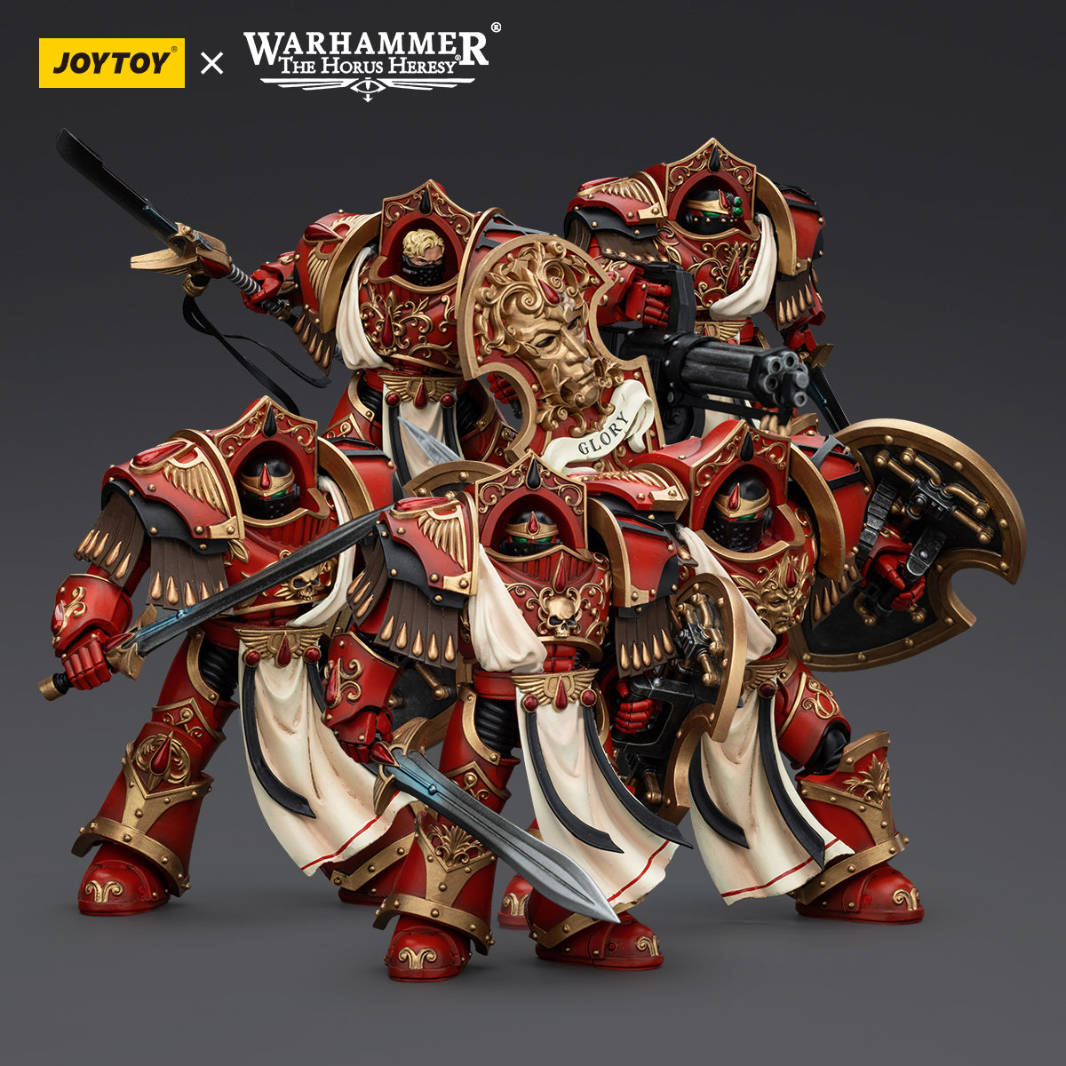 JOYTOY Blood Angels Crimson Paladins Squad Crimson Exemplar JT00300 Warhammer 1/18 Scale Action Figure