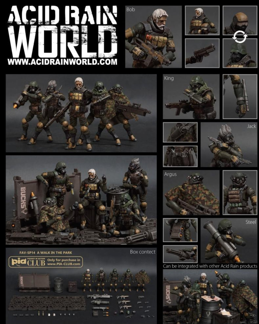 Figura coleccionable de Toys Alliance X Acid Rain: Acid Rain: Walk in The Park (escala 1:18) FAV-SP14