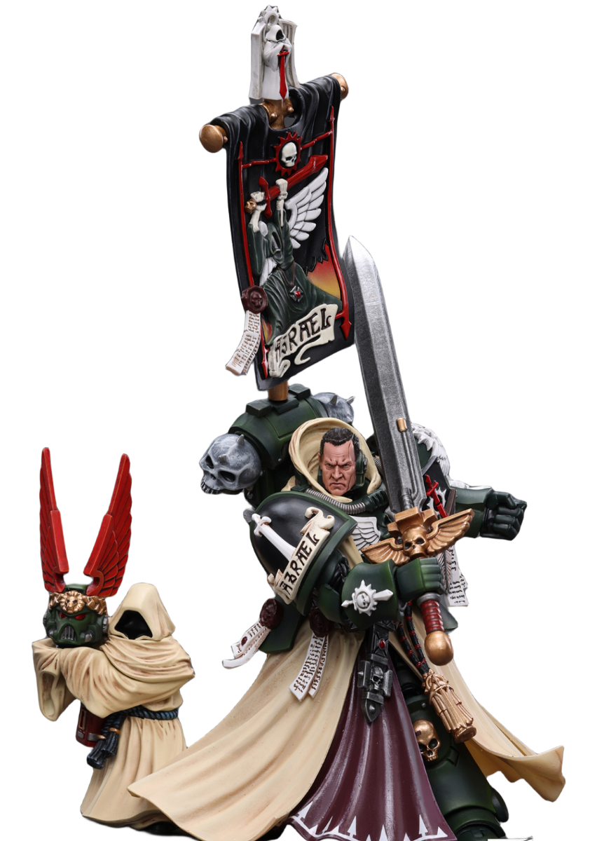 Figurine de collection JoyToy 40K : Grand Maître suprême des Dark Angels Azrael, échelle 1:18, JT7899 (Azrael)