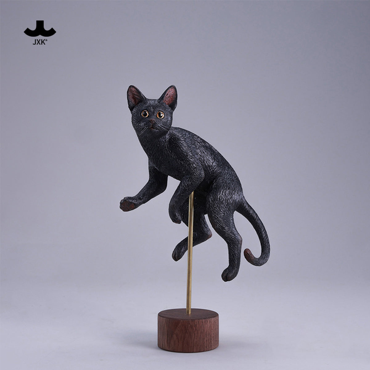 JXK Swimming Pose Cat Static Expertly Hand-Painted Lifelike 1/6 Scale Animal Figurine