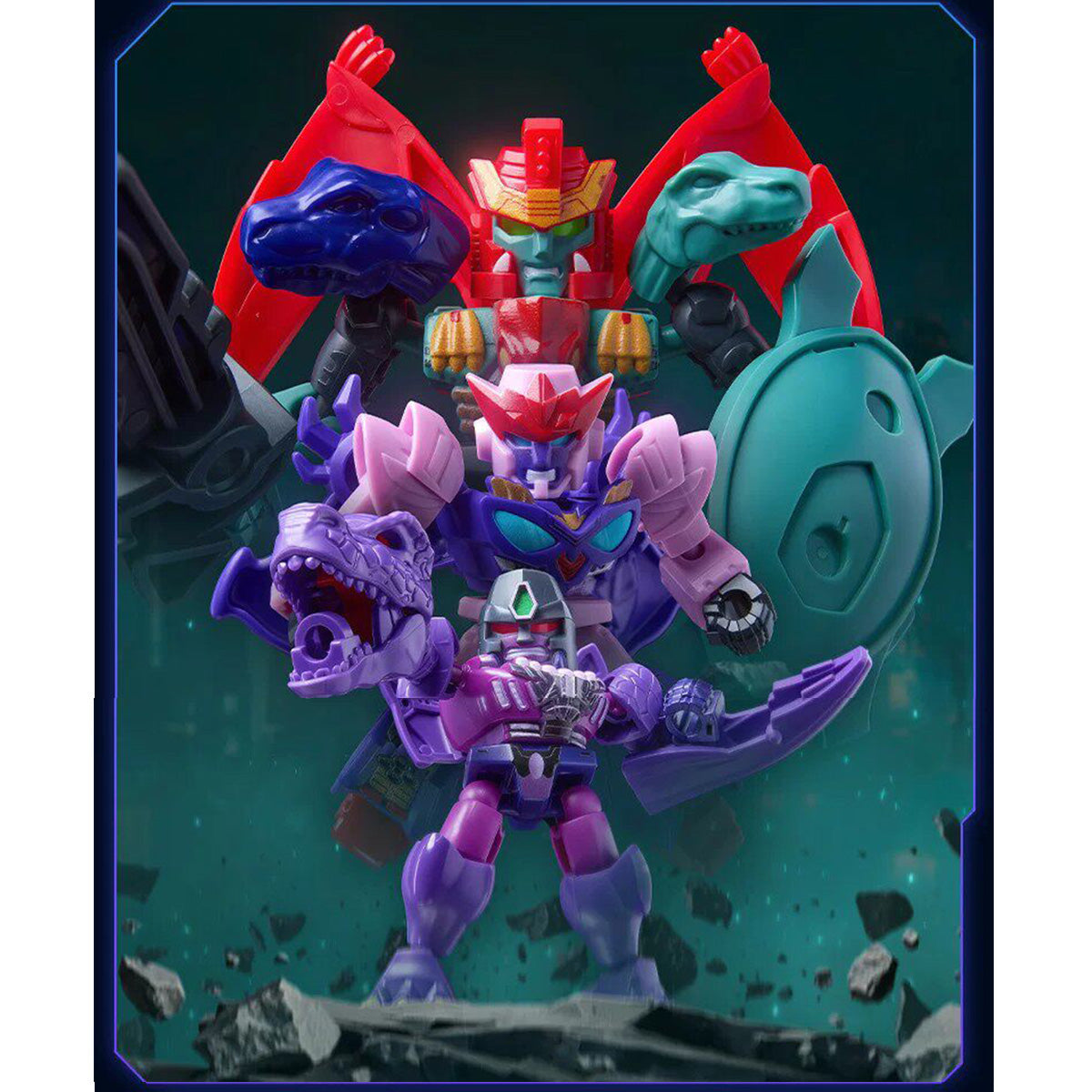 BLOKEES Transformers Defender Version Vol. 7 Power of the Beast 71407 Model Kits Blind Box