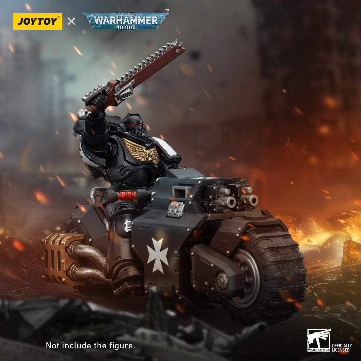 JOYTOY Space Marines Ultramarines Outriders Brother Catonus Black Templars Outriders Brother Valtus 1/18 Scale Action Figure