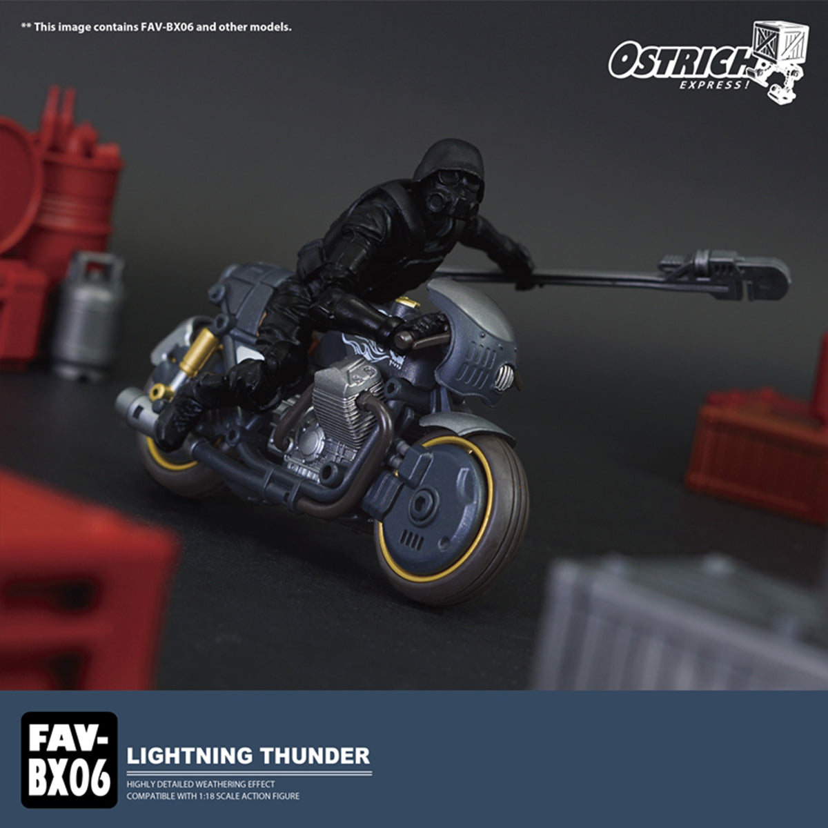 TOY ALLIANCE Acid Rain World Lightning Thunder Figure Scene-Floor-Display Box