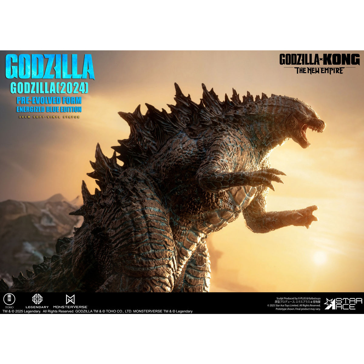STAR ACE Toys Godzilla vs. Kong: The New Empire - Godzilla Evolution Blu-ray Version Art Figurine