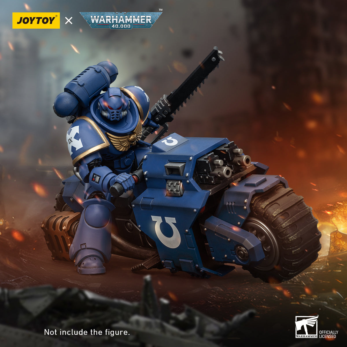 JOYTOY Space Marines Ultramarines Outriders Brother Catonus Black Templars Outriders Brother Valtus 1/18 Scale Action Figure