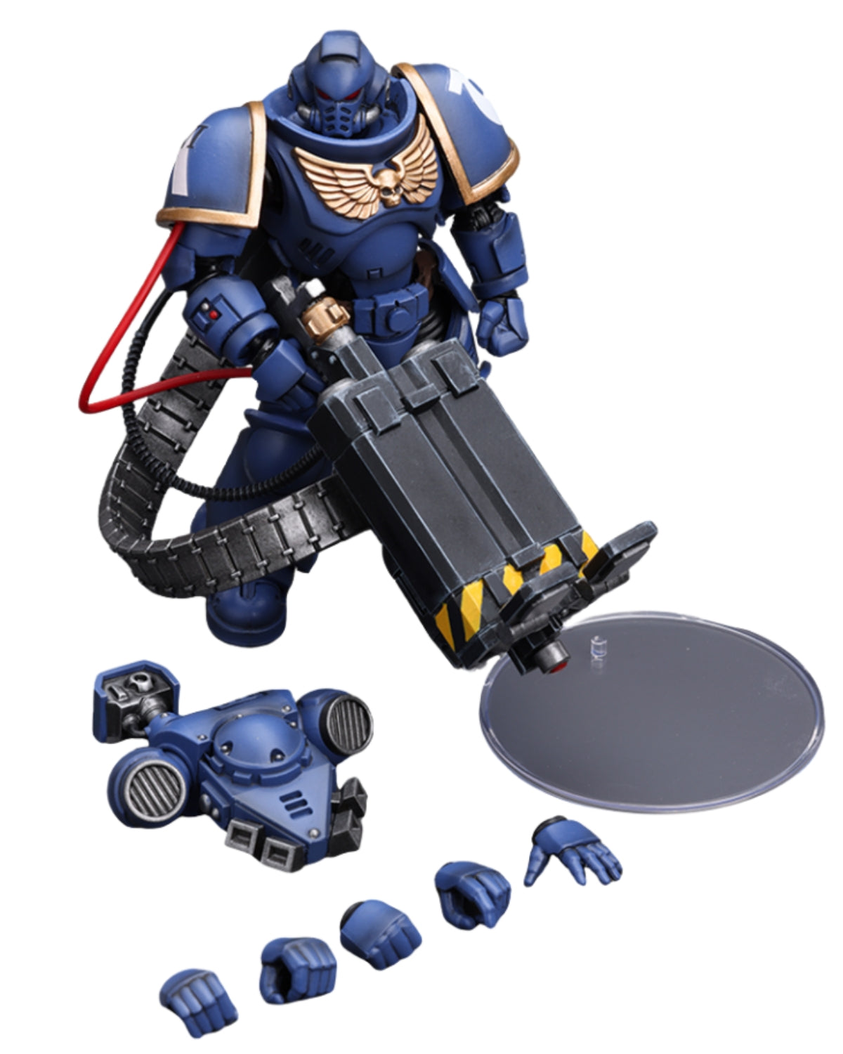 Figurine de collection JoyToy 40K : Ultramarine Castellan Launcher Super Krak, échelle 1:18 (Castellan Launcher Super Krak JT8810)