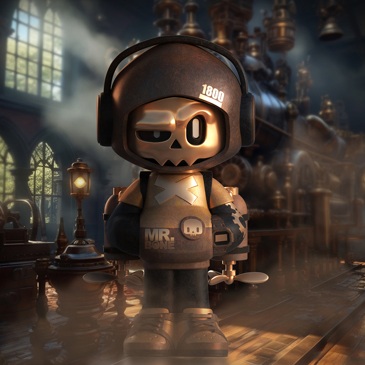 MR.BONE Mini 2 Generation Times Travel Series Blind Box Figure