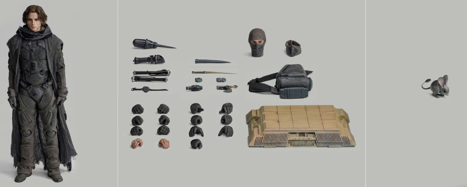 INART Collectible Figure Full Set: Paul Atreides, Movable Eye Design, 1:6 Scale Miniature Male Action Figurine Deluxe Version BLGJB