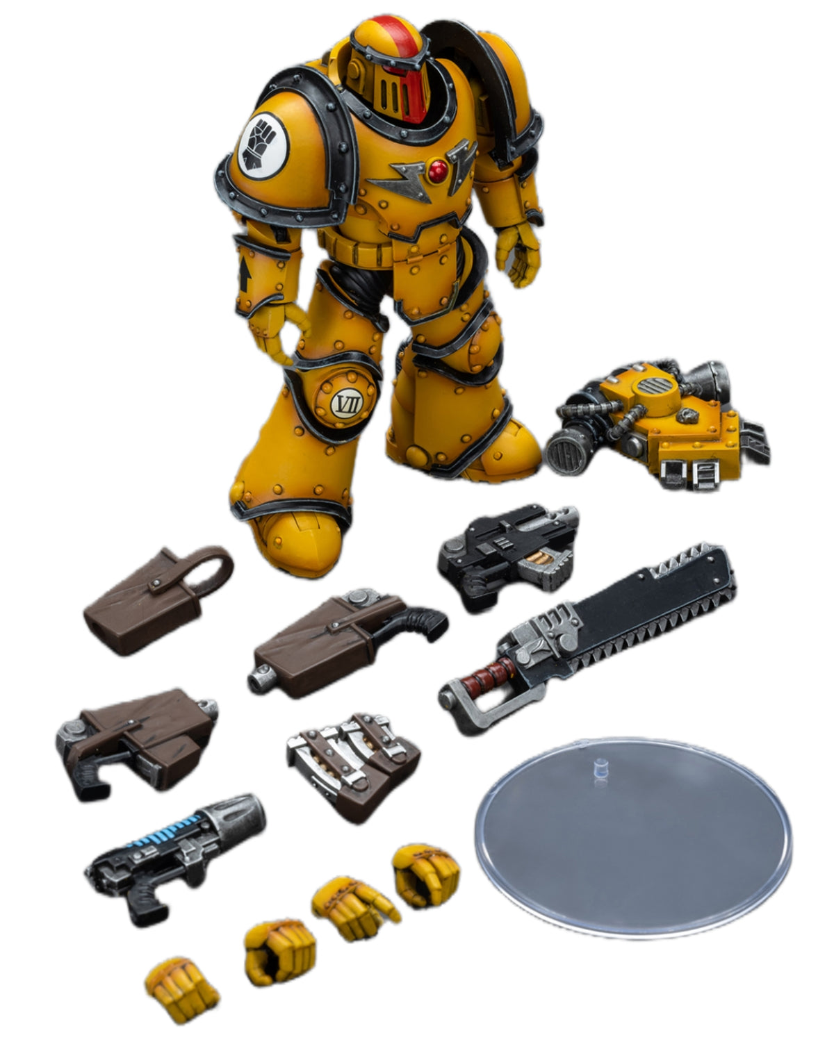 JoyToy 40K : Figurines d'action Imperial Fists Legion MkIII Despoiler Squad Sergent avec pistolet à plasma