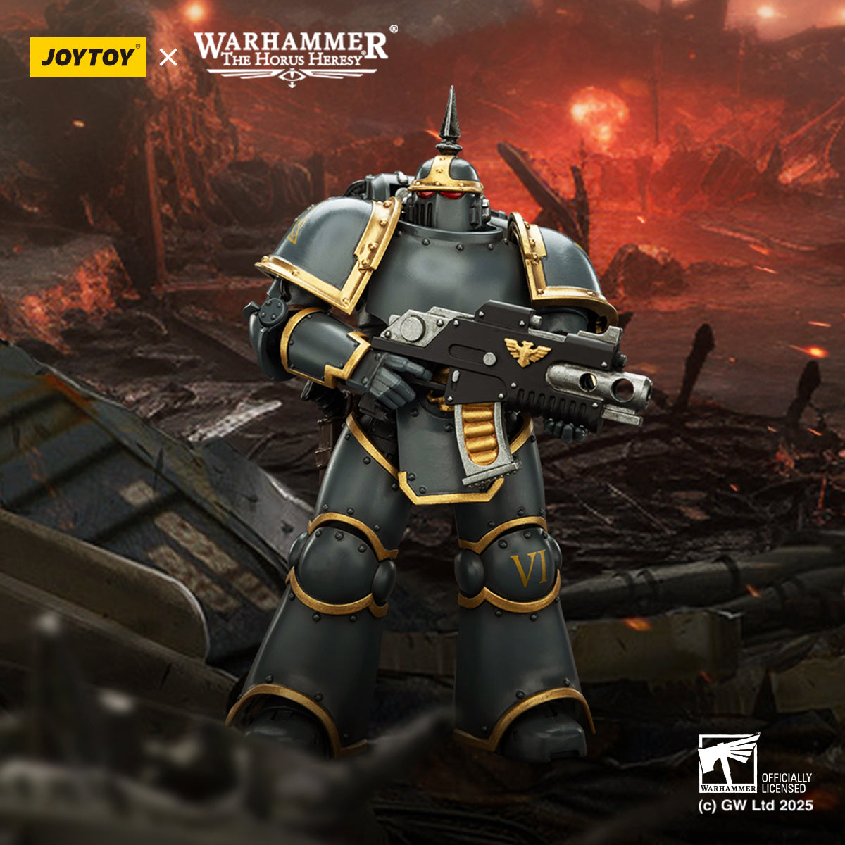 (Only Shipped to the US) JOYTOY Warhammer Space Wolves MK lll Tactical Legionary JT02656 1/18 Scale Action Figure