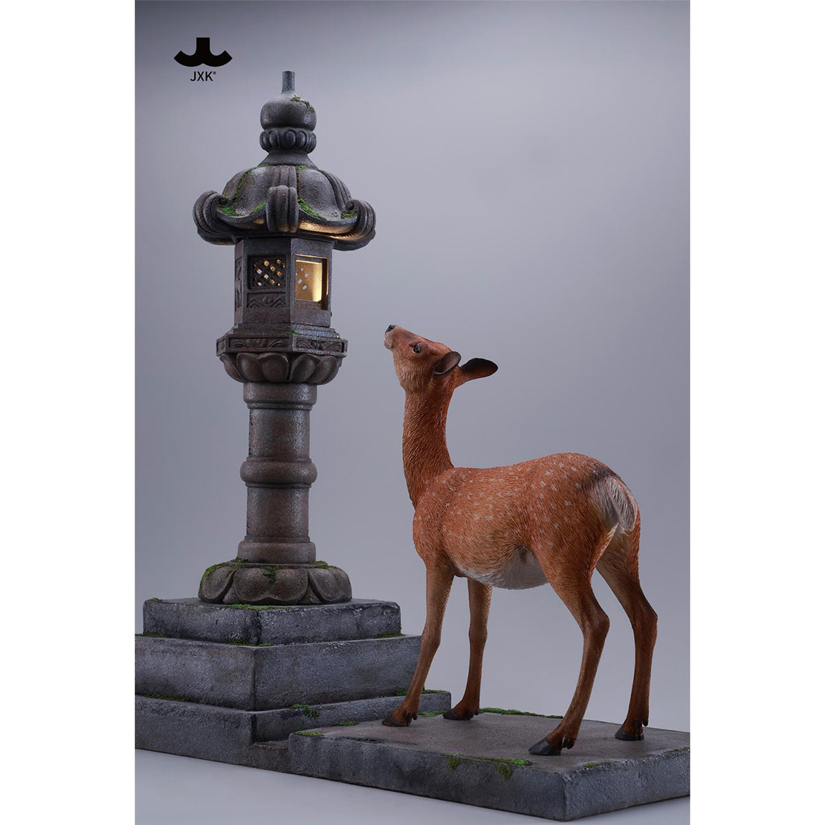 JXK Nara Deer Static Expertly Hand-Painted Lifelike Animal Figurine