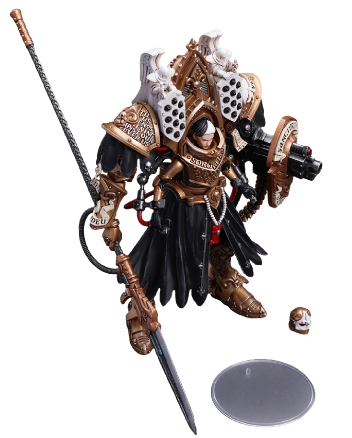 JoyToy Warhammer 40K : Figurines d'action Adepta Sororitas Abbesse Sanctorum Morvenn Vahl