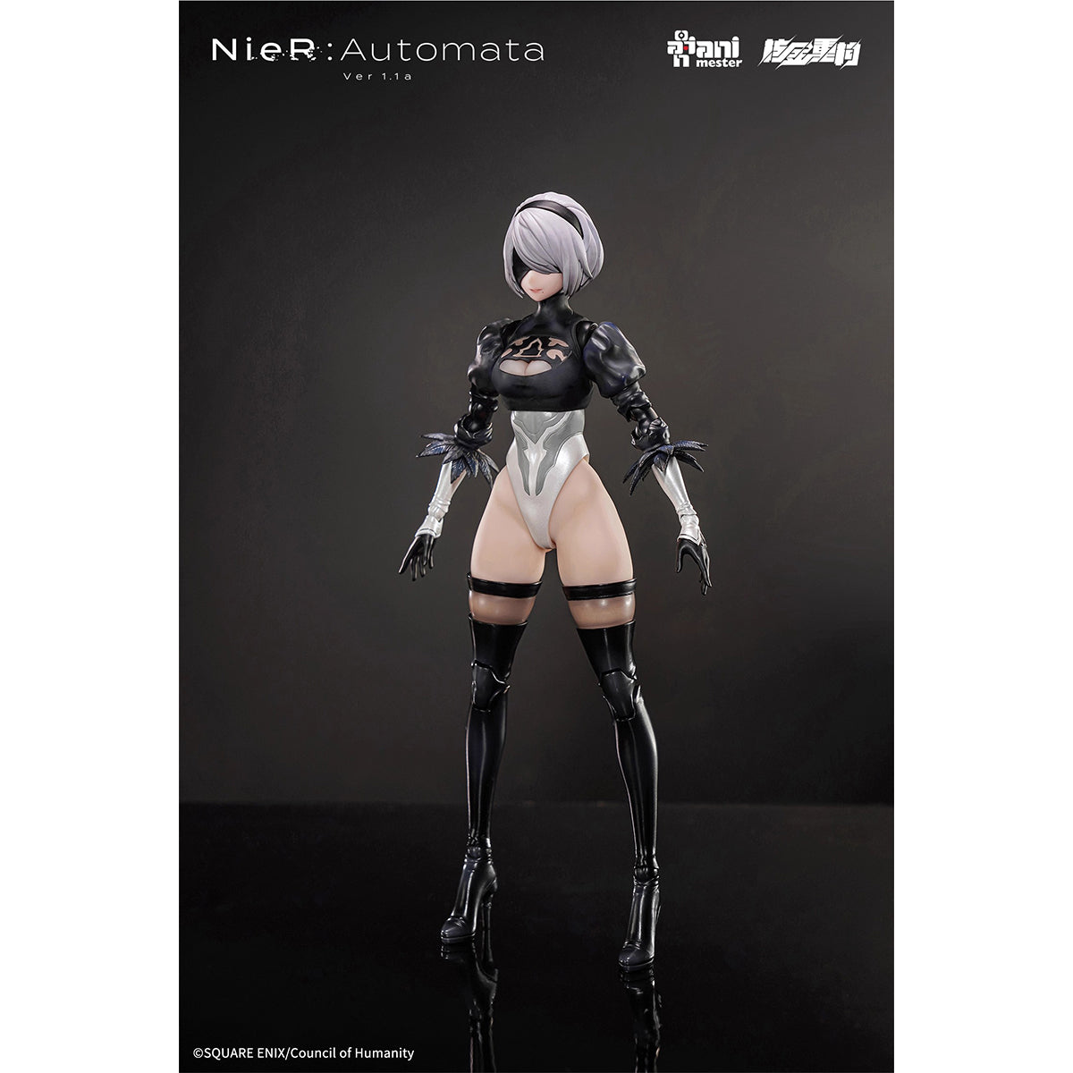 Nuclear Gold Reconstruction NieR: Automata Ver1.1a 2B Yorha No. 2 Type B 1/9 Scale Soft Vinyl Action Figure