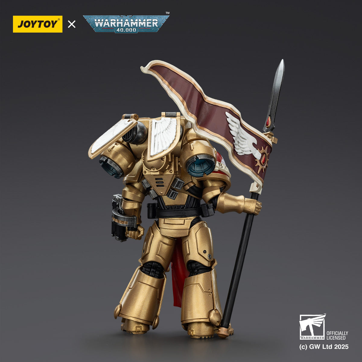 (Only Shipped to the US) JOYTOY Blood Angels Sanguinary Guard 3 with Angelus Boltgun and Encarmine Spear JT01864 1/18 Scale Action Figure