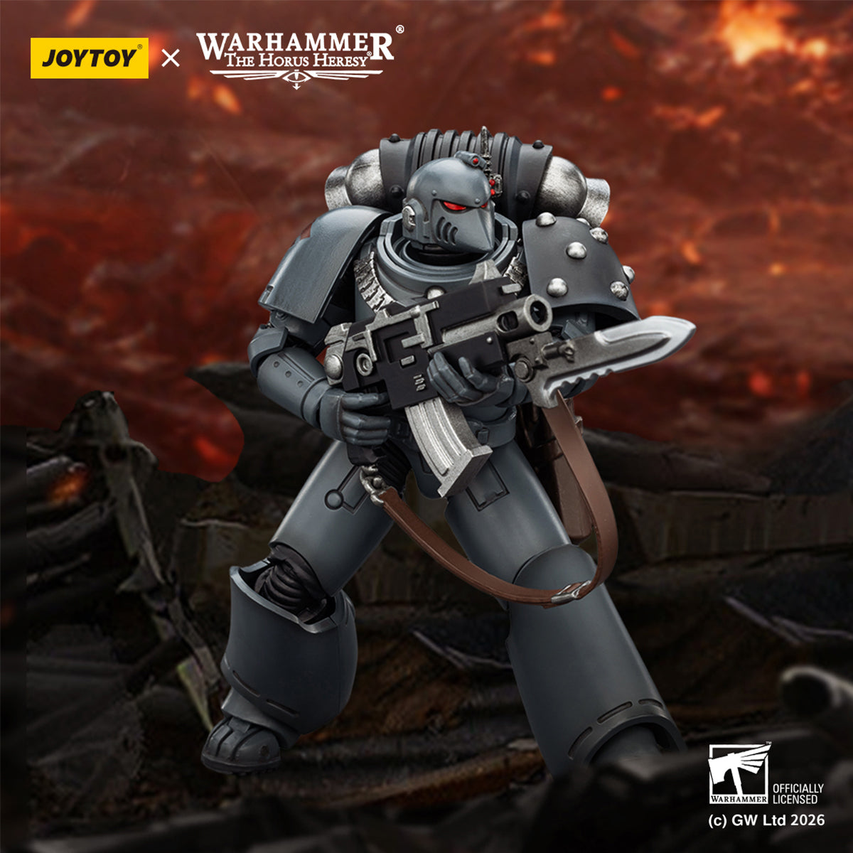 JOYTOY Warhammer 40,000 Thousand Sons & Space Wolves & Sons of Horus & Alpha Legion & Blood Angels & Imperial Fist & Ultramarines MKVI Tactical Legionary 1/18 Scale Action Figure