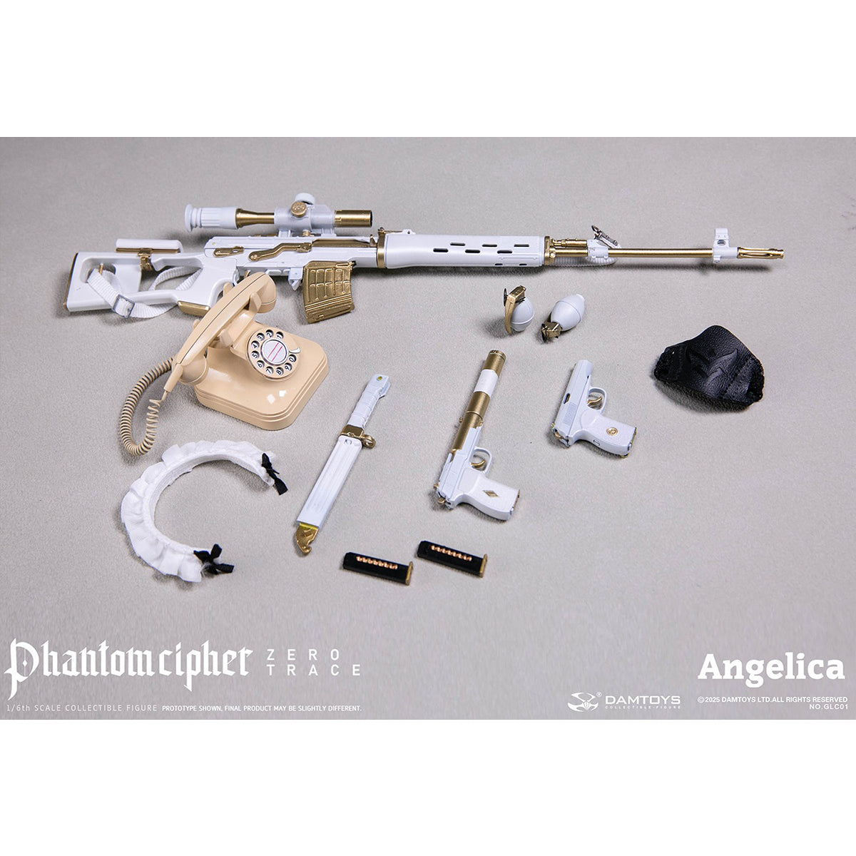 DAMTOYS Phantom Cipher - Zero Trace: Angelica 1/6 Scale Original Story Collectible Series Action Figure